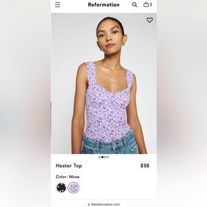 Reformation Hester top in Muse